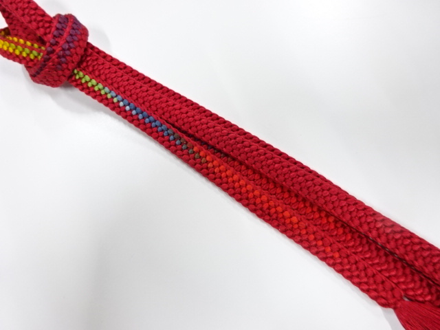 正絹　手組帯締め